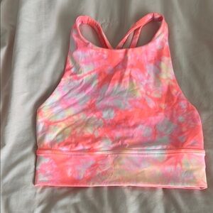 Lululemon - Tie-Dye High-Neck Energy Line Bra